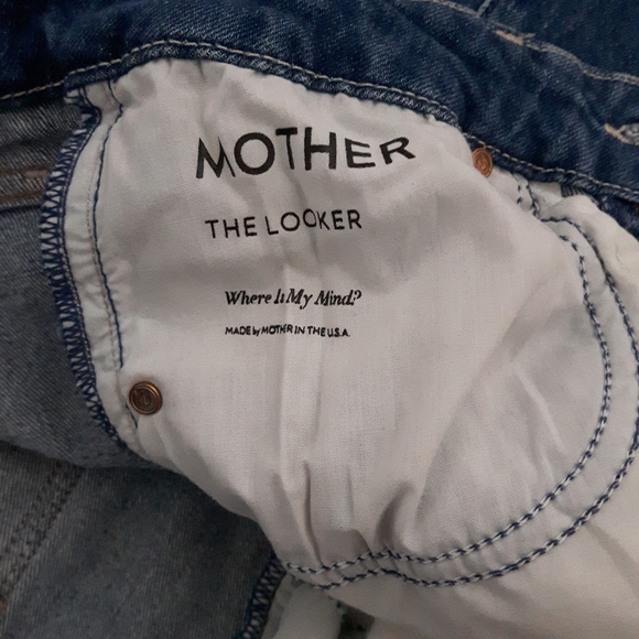 Mother Jeans THE LOOKER Where Is My Mind Distressed Wash Women 28 - Picture 14 of 16